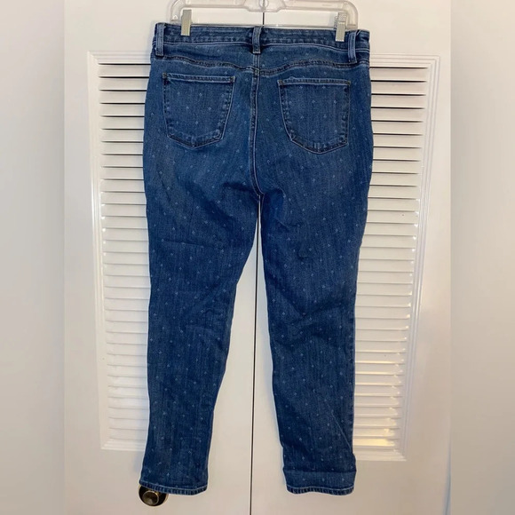 Talbots flawless slim ankle denim flower print jeans - Picture 3 of 8